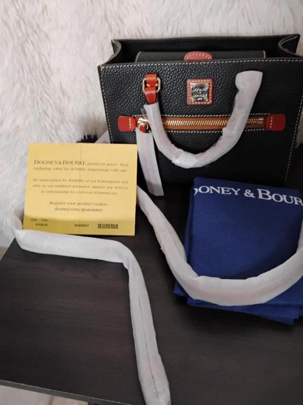 Dooney & Bourke Pebble Grain Mini Zip Janine Crossbody Handbag NEW
